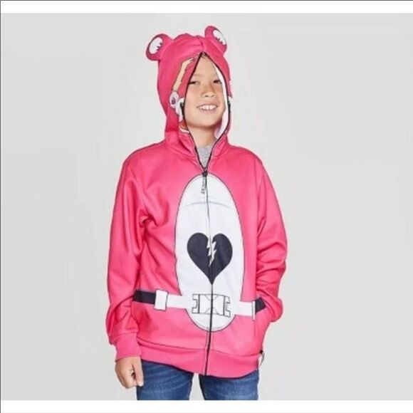 Fortnite Cuddle Team leader Zip Up- pink bear- size medium - Picture 1 of 14